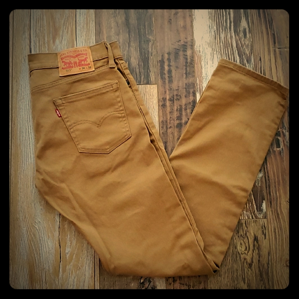 Golden brown color jean